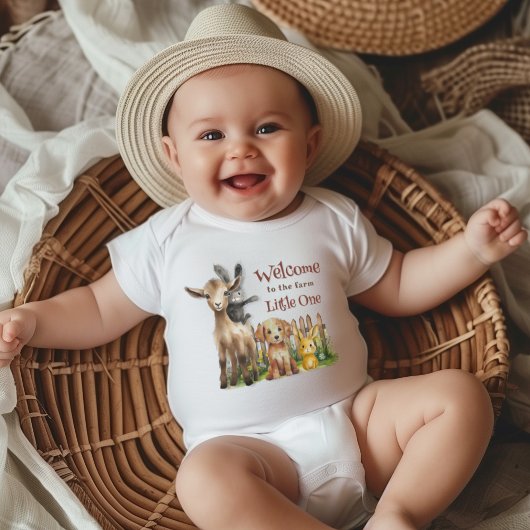 Welkom Baby Boerderijdieren Romper