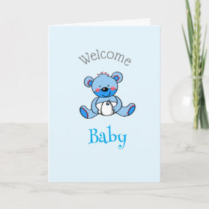 Welkom Baby Boy (gepersonaliseerde) kaart