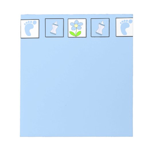 Welkom Baby Boy of Boy Baby shower Notitieblok (Voorkant)