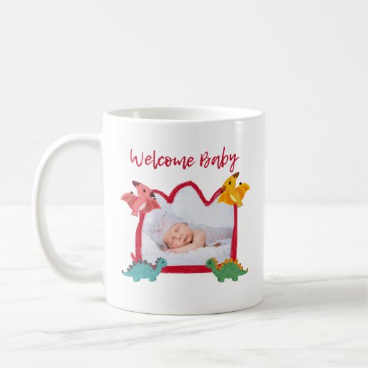Welkom Baby Cartoon Mok - Perfect Pasgeboren Gift (Links)