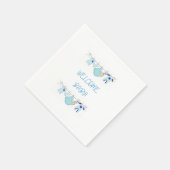 Welkom Baby Clothesline Napkins - Baby Boy Servet (Hoek)