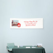 WELKOM Baby Foto Banner Rode Ei en Gember Feest (Beurs)