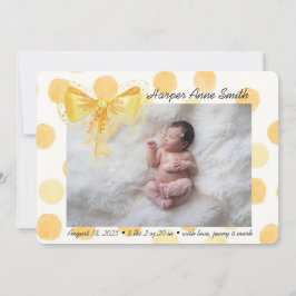 Welkom Baby Girl Aankondiging