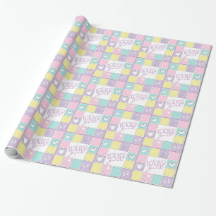 Welkom Baby Girl Colorful Cadeaupapier