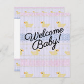 Welkom Baby Kaart (Voorkant / Achterkant)