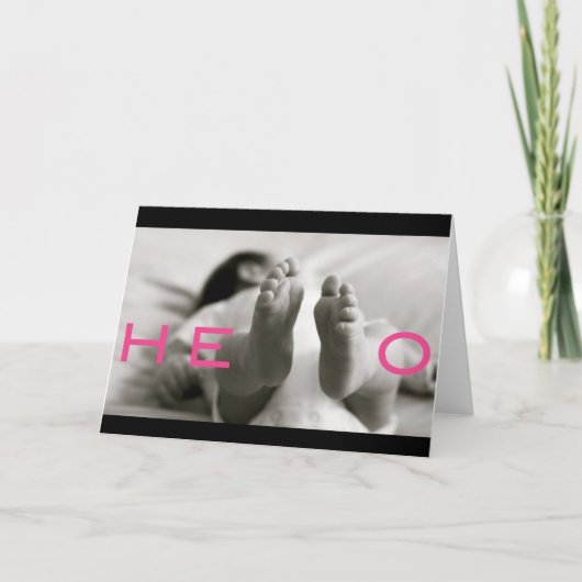 welkom baby! kaart (Voorkant)