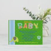 Welkom Baby Kaart (Staand voorkant)