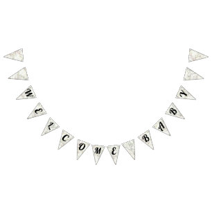 Welkom Baby kaart Reizen Baby shower Banner