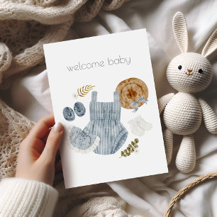 Welkom Baby Meisje Boho Gefeliciteerd Kaart