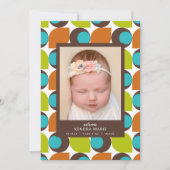 WELKOM BABY | Moderne Abstracte bekendmaking geboo Aankondiging (Voorkant)