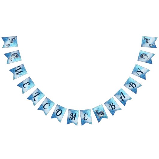 Welkom Baby Narwhal Douche Banner (Alle)