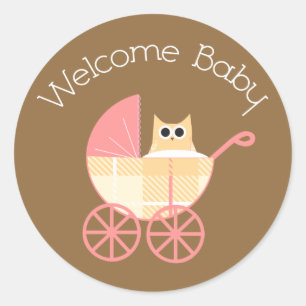 Welkom Baby Owl Sticker