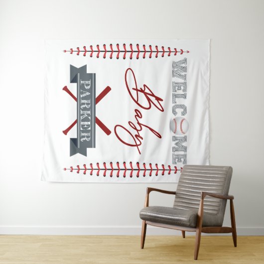 Welkom Baby Persoonlijke Baby Shower Wandkleed (In Situ (horizontaal))