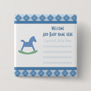 Welkom Baby Rocking Horse Button