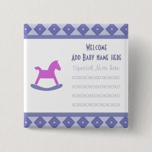 Welkom Baby Rocking Horse Button
