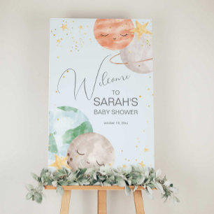 Welkom Baby shower buitenruimte Poster