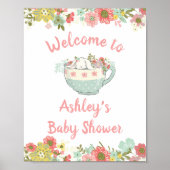 Welkom baby shower Bunny Poster (Voorkant)