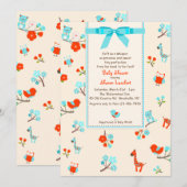 Welkom Baby shower Uitnodiging (Voorkant / Achterkant)