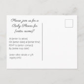 Welkom Baby Uitnodiging Briefkaart (Achterkant)