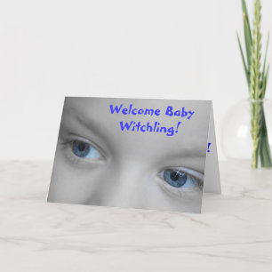 Welkom Baby Witchling - Wiccan New Baby Card Kaart