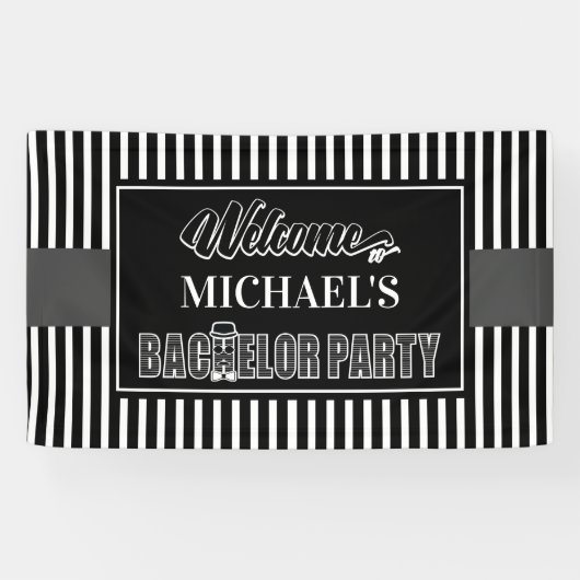 Welkom Bachelor Party Spandoek (Horizontaal)