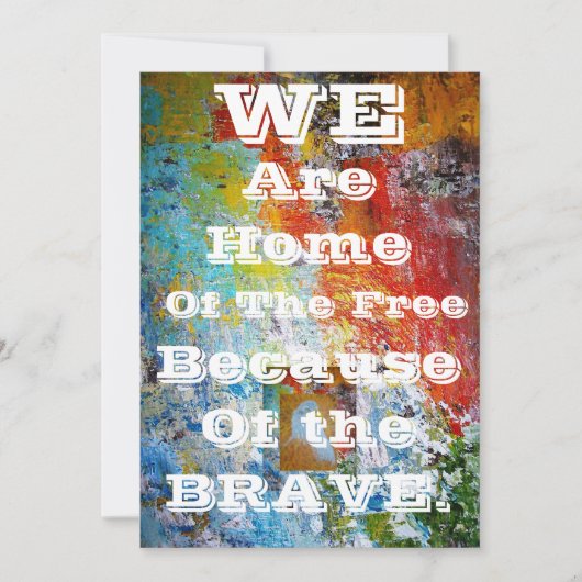 Welkom Back Party Invation. Kaart (Voorkant)