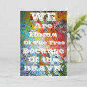 Welkom Back Party Invation. Kaart (Staand voorkant)