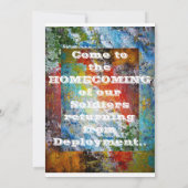 Welkom Back Party Invation. Kaart (Achterkant)