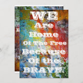 Welkom Back Party Invation. Kaart (Voorkant / Achterkant)