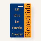 Welkom badge (Achterkant)