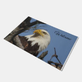 Welkom Bald Eagle in Nest Deurmat (Schuin)