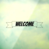 Welkom Banner Lint, Raamsticker (Vel 3)