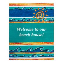 Welkom Beach House Poster