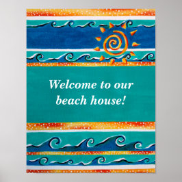 Welkom Beach House Poster