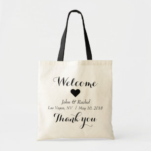 Welkom bedankt voor je trouwtas tote bag