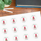 Welkom bij 3e graad Apple Books Round Stickers
