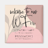 Welkom bij Abstracte WiFi-modellen met details Magneet (Voorkant)