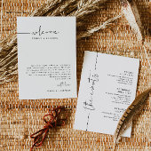 Welkom bij ADELLA Modern Wedding Weekend Kaart