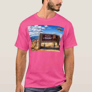 Welkom bij Alaska - Amerika's UFO-vakantieplek F T-shirt