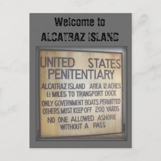 Welkom bij ALCATRAZ Briefkaart