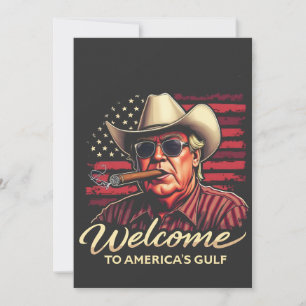 Welkom bij America's Golf Grappige Trump Amerika Bedankkaart