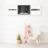 Welkom bij AMERIKA Spandoek (Insitu)