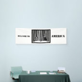 Welkom bij AMERIKA Spandoek (Beurs)