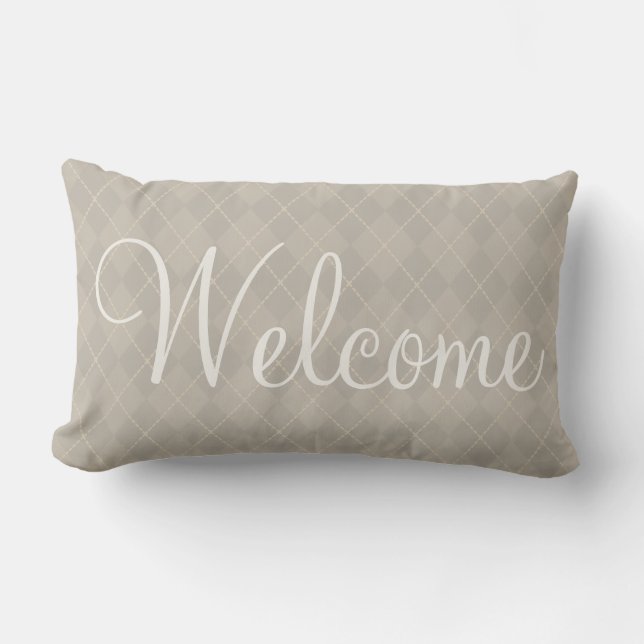 Welkom bij Argyle Guest Bedroom Hotel Pillow Kussen (Voorkant)