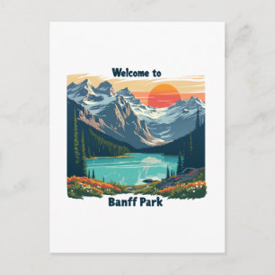 Welkom bij Banff National Canadian Park Feestdagenkaart
