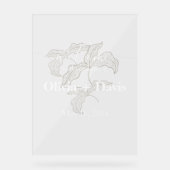 Welkom bij Board Acrylic Acryl Bord (Voorkant)