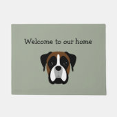 Welkom bij Boxer Pet Home Mats Deurmat (Voorkant)