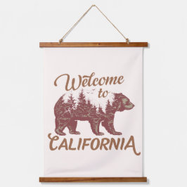 Welkom bij California Beer Forest Hangend Wandkleed