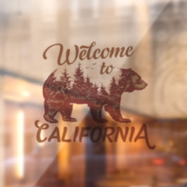 Welkom bij California Beer Forest Raamsticker