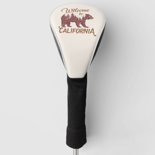 Welkom bij California Beer Golfheadcover (Voorkant)